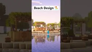 Minecraft beach bar area 🏝️ #minecraft