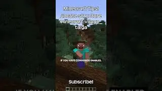 What Is The Command To Find A Taiga Village In Minecraft?!