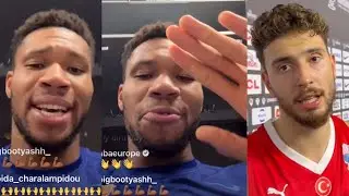 Giannis on IG Live after winning Bronze 