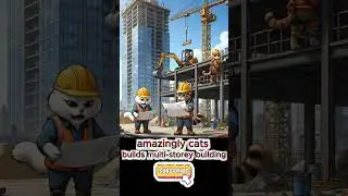 amazing cat working on building project #cats #catvideos #catshorts #cutecat  #aiveo3