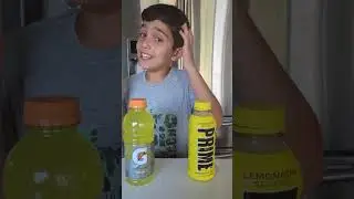 RTeeV - Prime Hydration Drink Lemonade vs. Gatorade: Taste Test and Comparison - Which one wins?