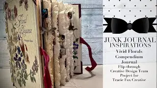 8000 Subscribers GIVEAWAY | CDTP @TracieFoxCreative Vivid Florals Compendium MK7 Journal |ad feature