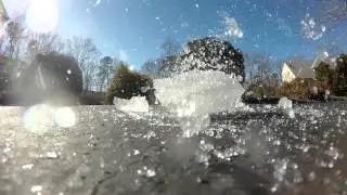 Slow Motion Shattering Ice