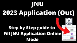 JNU Admission 2023 Application Form (Started)- How to FIll JNU Application Form Online Mode