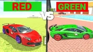 Red Lamborghini Vs Green Lamborghini - Indian Theft Auto Simulator 🟢🟥