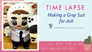 Doll Clothes DIY | Gray suit for Doll | DyoLamb | Hand Made
