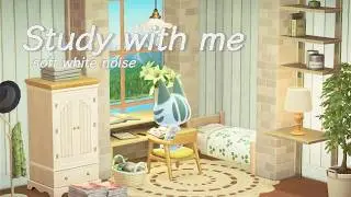 동숲 ASMR | 공부할 때 듣는 자연 소리 🌿 | soft white noise 📖 | cozy ambience | あつ森 癒しASMR