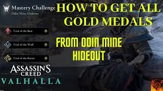 Odin Mine Hideout All Gold Medals Guide Mastery Challenge Assassin's Creed&reg; Valhalla how to get gold