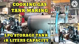 My work for today - Cooking Gas Tank Making - 1K liters LPG capacity.