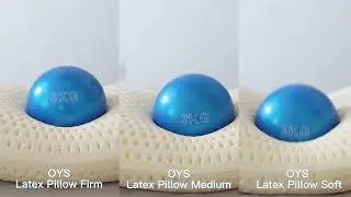 OYS Talalay Latex Pillow for Sleeping with Breathable Polyester Cover Relieve Pressure