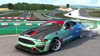 Justing Pawlek FD Mustang Drifting Karting Du Laquais Kart Track in France | Assetto Corsa PC