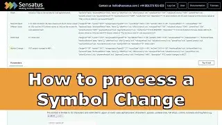 How to process a Symbol Change | Vitec Group symbol change to Videndum