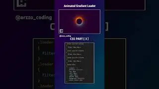 ‼️🎯 Amazing Animated Gradient Loader....... #css #webdevelopment #it #developer
