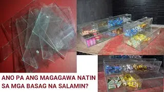 HOW TO MAKE CANDIES DIVIDER USING SCRAP GLASS/DIY