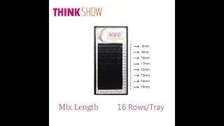 16 lines/tray mix length lashes all size 8 15mm volume eyelash natural false indivdiual eye