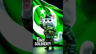 A Cat&hellip; in the Army?! 🐱🇵🇰 Tiny Soldier Salute | Defence Day Short