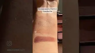 Swatches of the new Tom Ford Forbidden Pink Eyeshadow Quad (Creme Formula) #tomfordbeauty #swatches