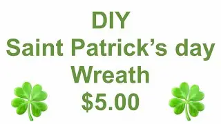 #diy #stpatricksday #decorate St. Patrick&rsquo;s Day Wreath