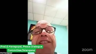 PUBLIC MEETING demanding CEASEFIRE & PEACE TALKS - Prof. G. Haragopal, Peace Dialogue Com. Telangana