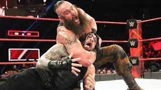 Roman Reigns attack braun strowman after payback 2017 [HD]