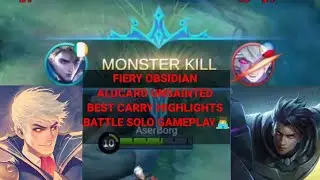 MLBB|ALUCARD BEST CARRY HIGHLIGHTS BATTLE SOLO GAMEPLAY  #MLBBALUCARDGAMEPLAY