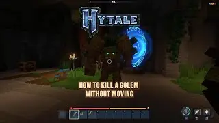 HYTALE | HOW TO KILL A GOLEM WITHOUT MOVING