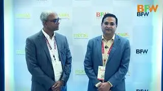 Mr. Vikas Dogra, Director at the Ministry of Heavy Industries, at the BFW stall at IMTEX 2025.