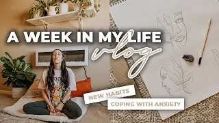 A WEEK INSIDE MY LIFE | Graphic Design + Anxiety | Megan Weeks