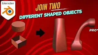 Join different shaped objects in Blender 3D | Bridge Edge Loops | Blender Tutorial for Beginners