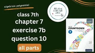 class 7th math chapter 7 algebraic polynomial