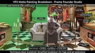 VFX Breakdowns / Showreels: Matte Painting Set Extension - Frame Founder Studio