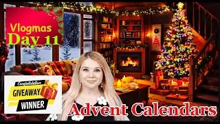 VLOGMAS День 11! Распаковка самого большого рождественского календаря! Победитель розыгрыша! #кра...