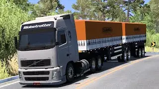 VOLVO FH 520 CLASSIC NO BITREM 7 EIXOS - Mapa MG Interior - ETS 2 1.57 MODS BR
