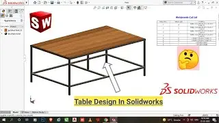 Solidworks Weldments Tutorials | Table Design In Solidworks | #solidworks