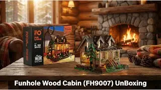Lumibricks(Funhole) Wood Cabin (FH9007) UnBoxing! #lumibricks #ledblocks #asmr #retro #funboxing