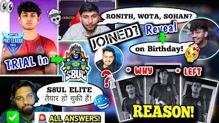 🚨 S8UL LINEUP READY to REVEALED! 🔔😍 | Why S8UL ELITE BROKE? 😵&zwj;💫 | SHOTO Trial in S8UL | OFFICIAL ON!