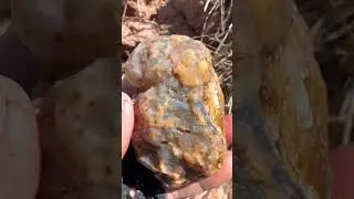 Finding Natural Chalcedony Gemstone At The Mountain #naturalamethyst #quartz #mining #crystals