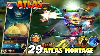 MVP 12.7 Point Atlas Best Combo Ulti Flicker 🔥 Build Top 1 Global Atlas - MLBB