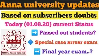 Anna university exam based subscribers doubts