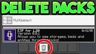 How To Delete Texture Packs & Addons In Minecraft Bedrock! - Android, IOS, Windows 11, Xbox, PS5