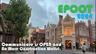 EPCOT Center in the Evening and All the Walls are Finally DOWN!!
