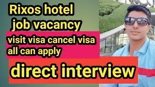 rexos hotel jobs direct interview urgent hiring.