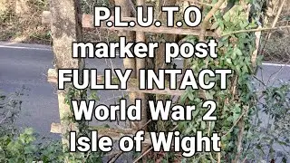 📽  P.L.U.T.O pipeline marker post - FULLY INTACT - World War 2 - Isle of Wight 
