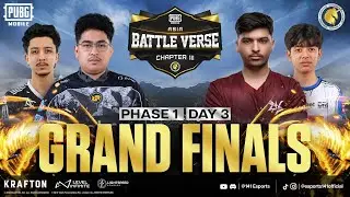 PUBGM BATTLE VERSE ASIA CHAPTER III | PHASE 1 FINALS DAY 3 | FT. #AE  #4T #HORAA #APG #DX #BOOM #DRS