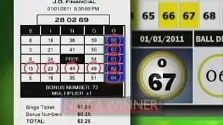 Mega Bingo TV SHOW,  Saturday, January 22nd, 2011