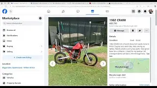 CR480 project on Facebook. If only I was a famous YouTuber and had the money!