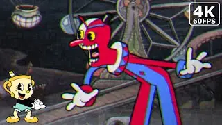 Cuphead | Beppi the Clown Boss Fight (Ms. Chalice, DLC Weapons)
