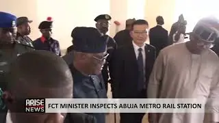 FCT MINISTER INSPECTS ABUJA METRO RAIL STATION