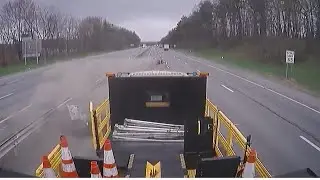 WATCH: Shocking video captures work zone crash in Schenectady