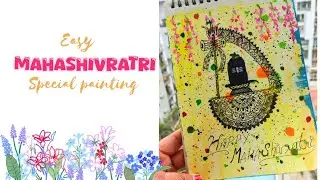 Shivratri Special: How I Created This Divine Painting#sangetaaojha#mandala#acrylic